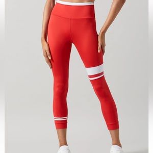 Red and white LILYBOD LEGGINGS